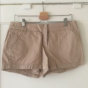 Khaki 3” J. Crew shorts